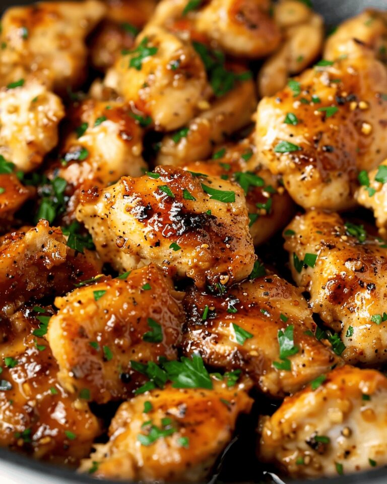 Crispy Garlic Butter Chicken Bites Recipe