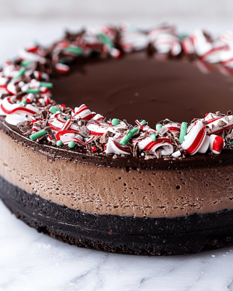 Velvety Chocolate Peppermint Cheesecake Recipe