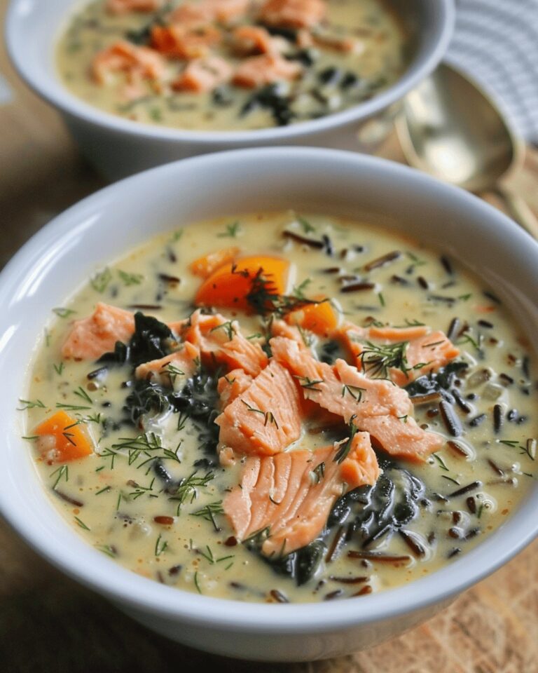 Hearty Salmon Wild Rice Soup Recipe