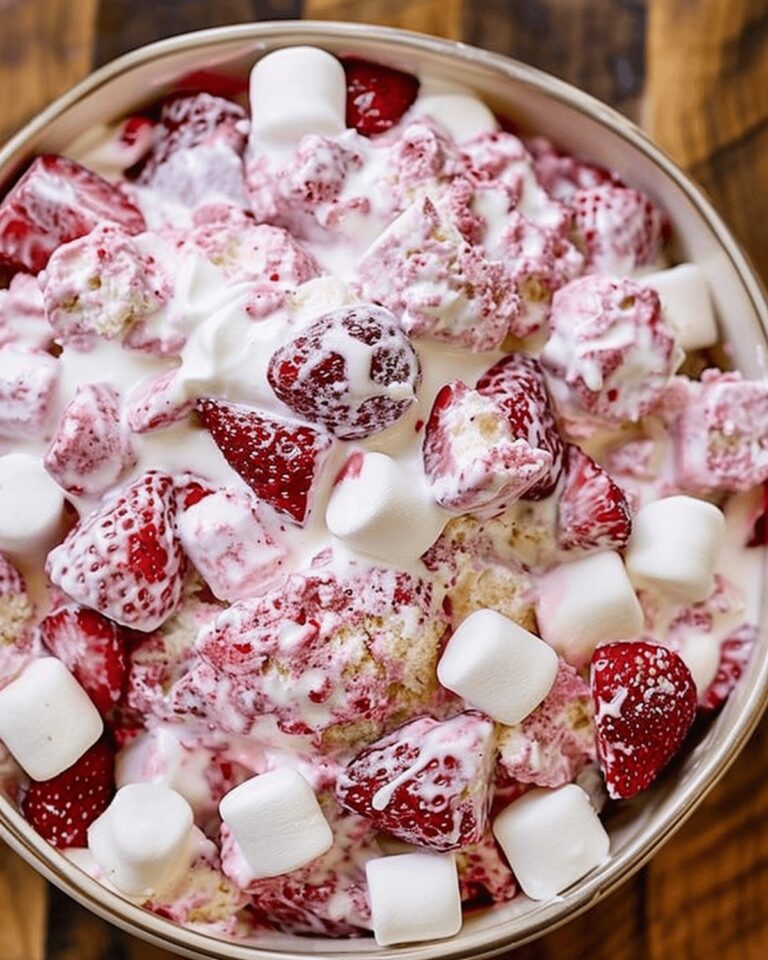 Sweet Strawberry Shortcake Fluff Salad Recipe