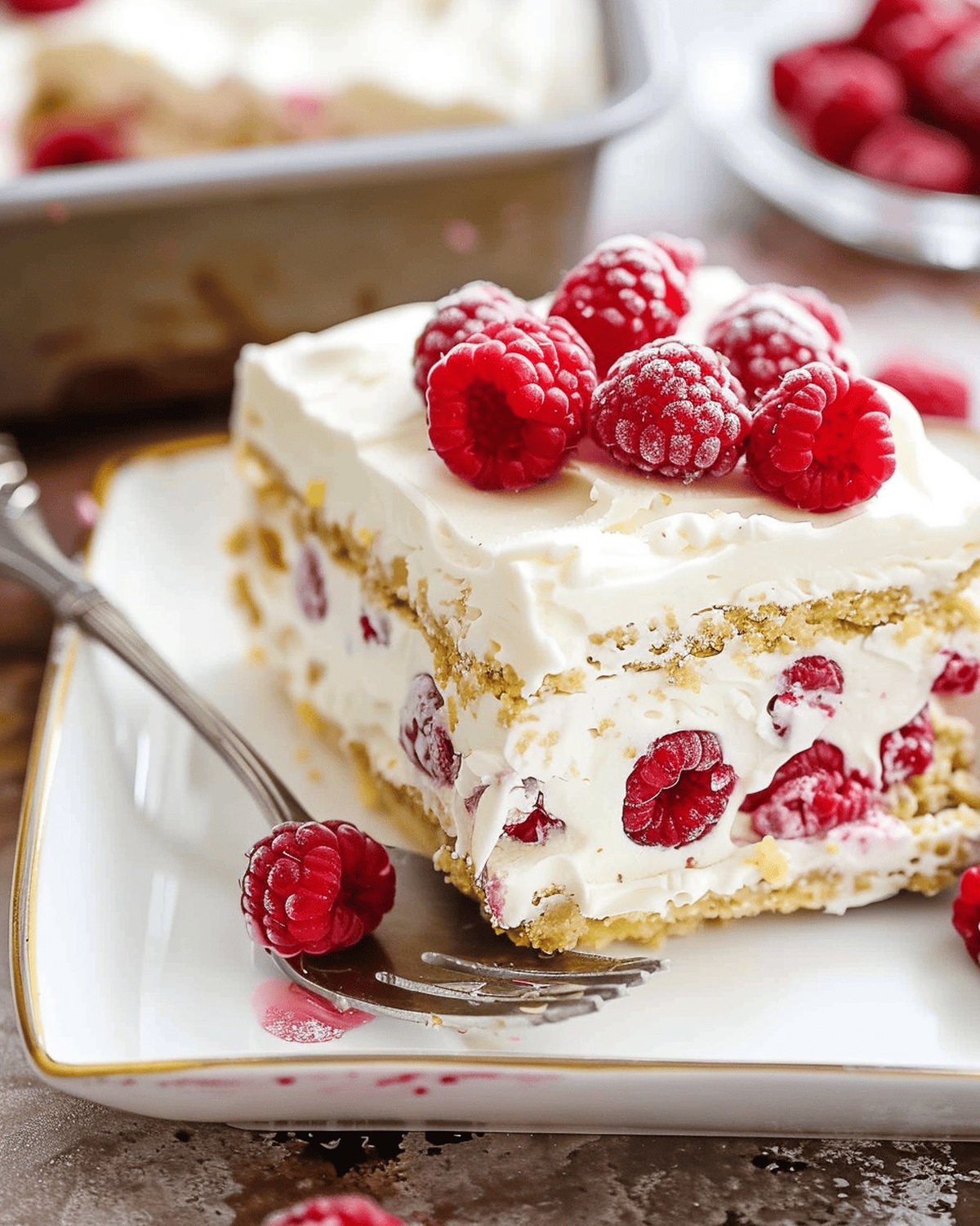 Lemon Raspberry Icebox Cake Recipe