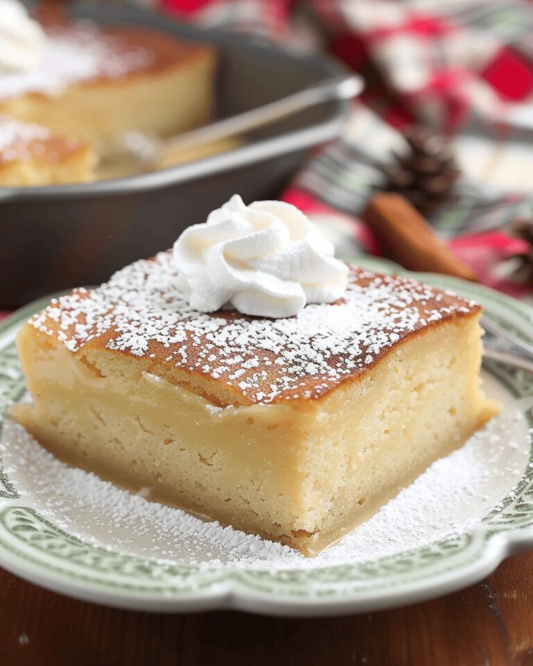Velvety Eggnog Magic Cake Recipe