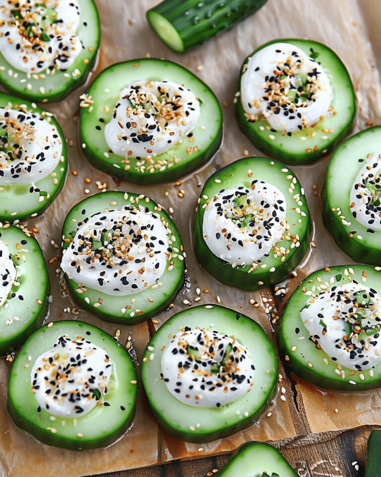 Crunchy Everything Bagel Cucumber Bites Recipe