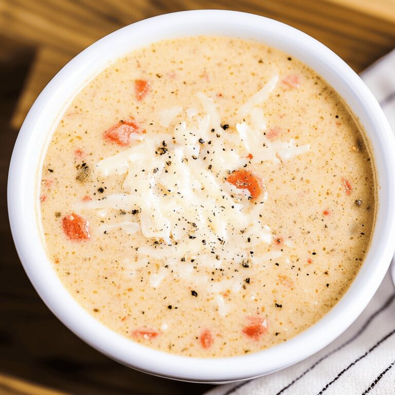 Velvety Tomato Basil Parmesan Soup Recipe
