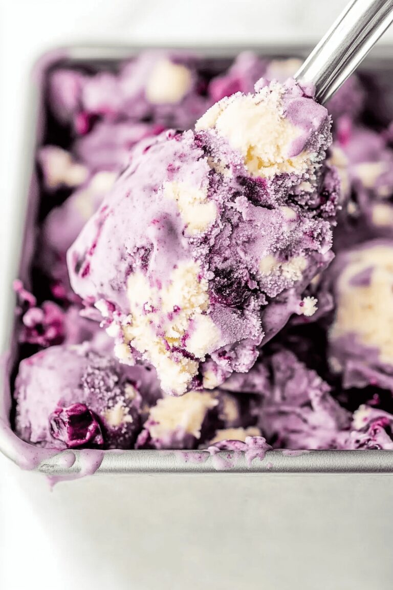 Velvety Blueberry Cheesecake Ice Cream Recipe
