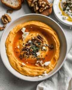 Silky Pumpkin Whipped Feta Dip Recipe