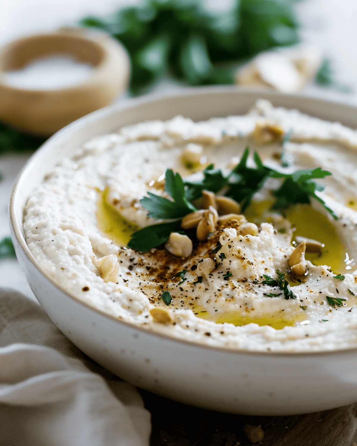 Crispy Cauliflower Hummus Recipe