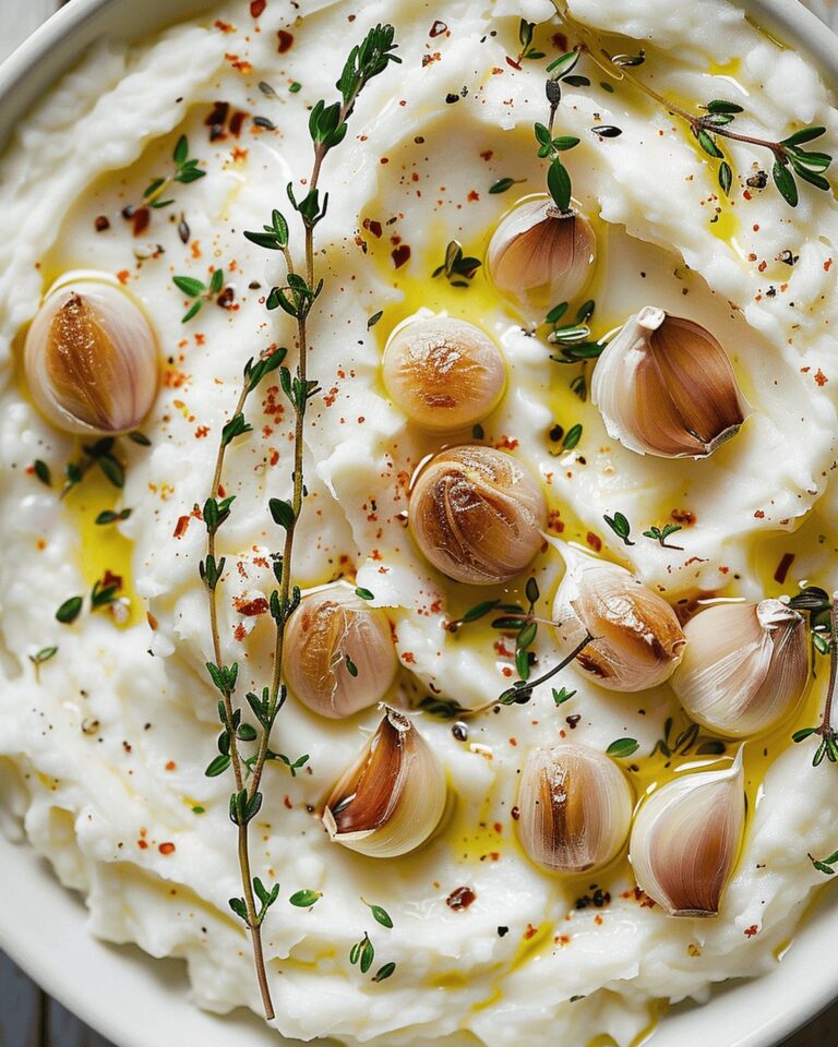 Garlic Thyme Mashed Potatoes Recipe