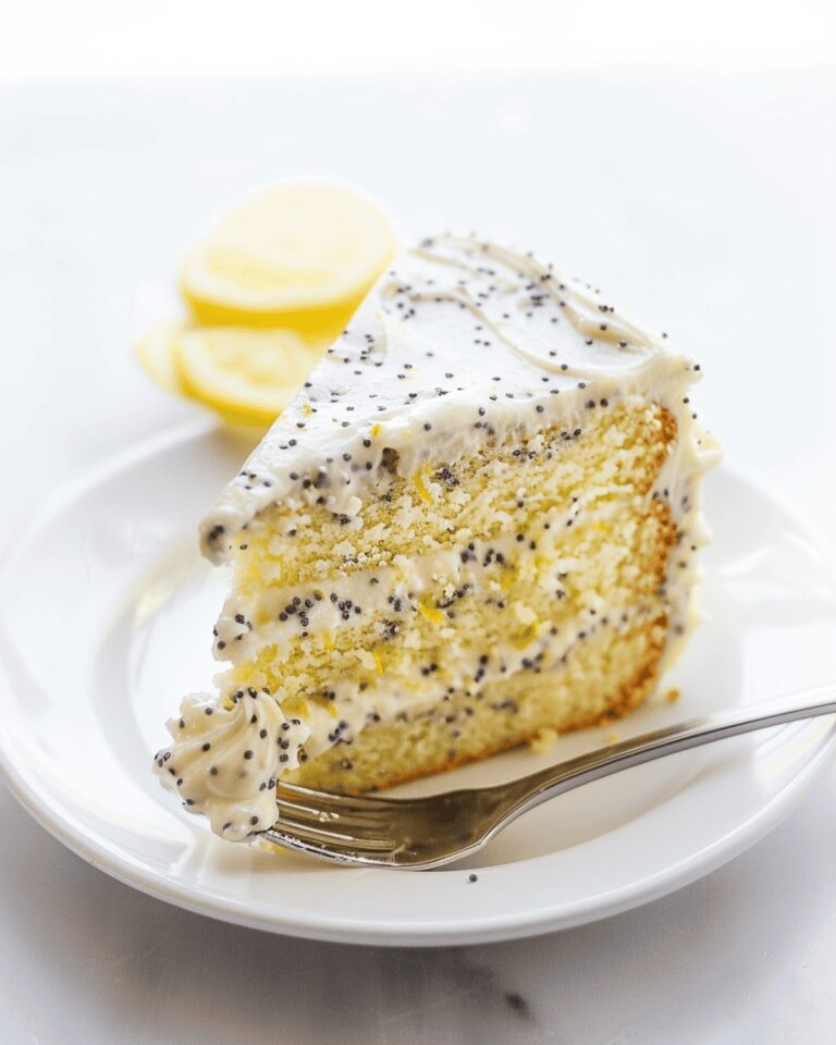 Bright Lemon Poppy Seed Cake Recipe