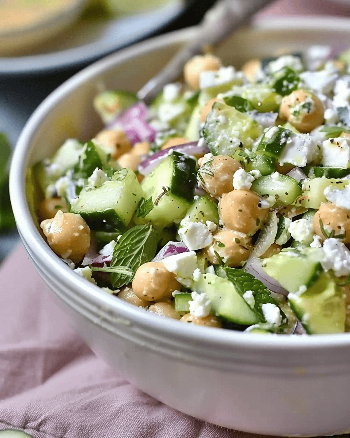 Chickpea, Cucumber, and Feta Salad Recipe