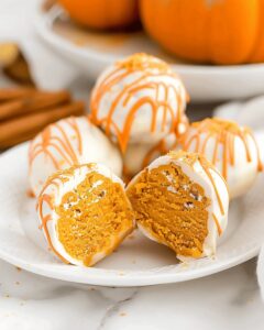 No Bake Pumpkin Cheesecake Balls Recipe