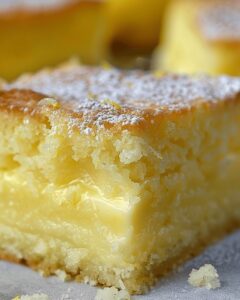 Silky Lemon Custard Cake Recipe