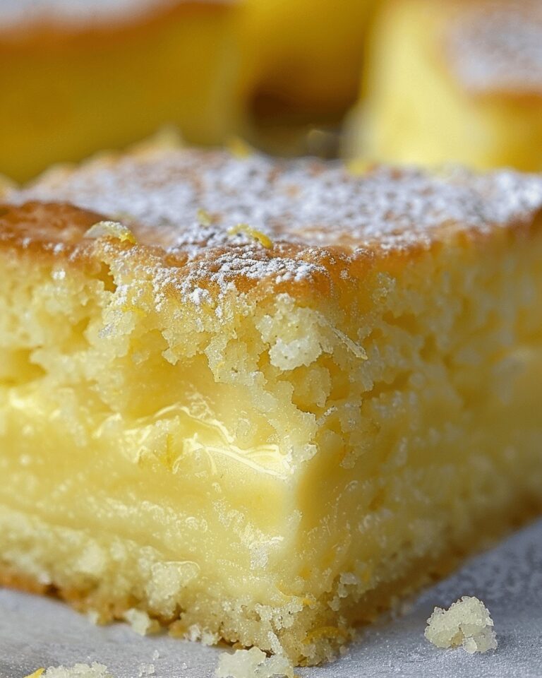 Silky Lemon Custard Cake Recipe
