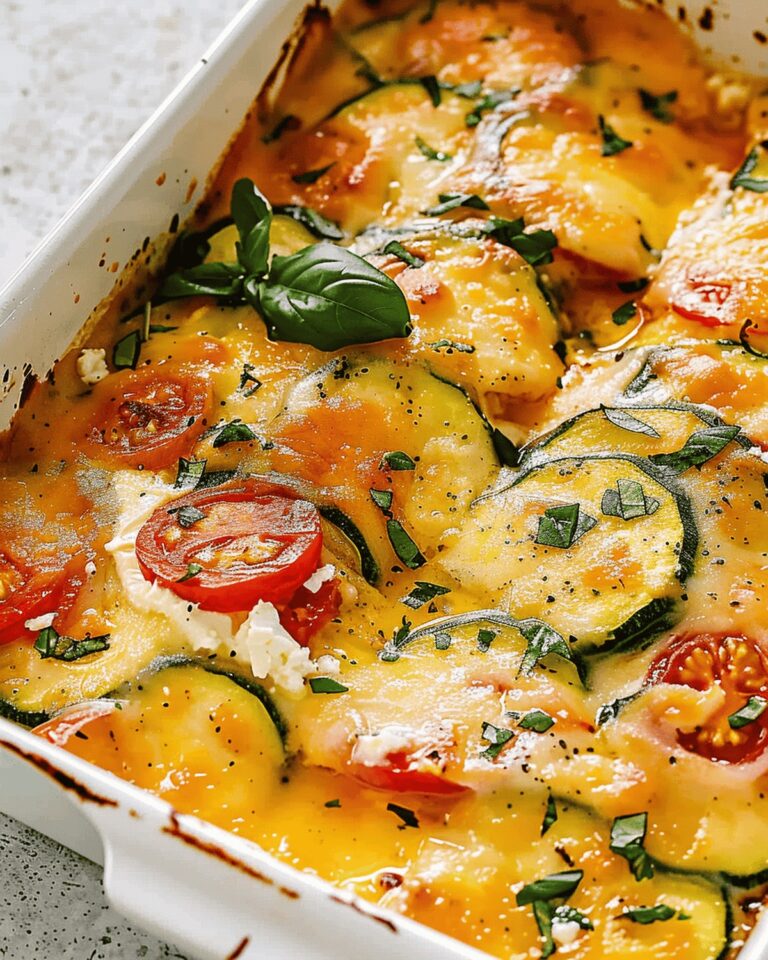 Cheesy Zucchini Tomato Casserole Recipe