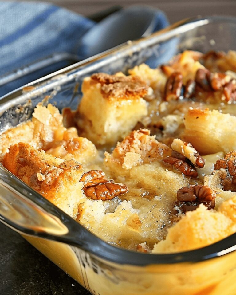 Indulgent Pecan Pie Bread Pudding Recipe