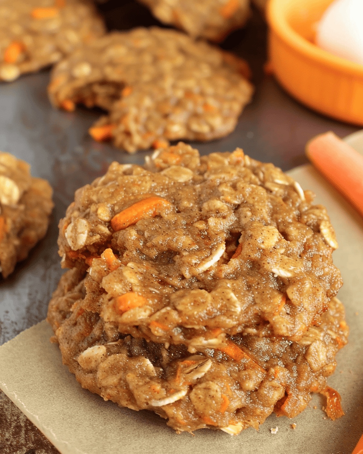 Fluffy Carrot Cake Oatmeal Cookies Recipe