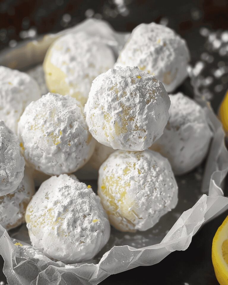 Lemon Cardamom Snowball Cookies Recipe