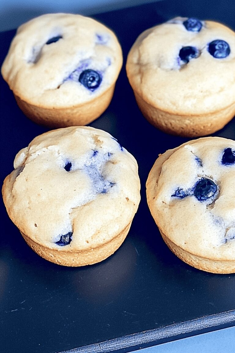 Fluffy Blueberry Cream Cheese Protein Muffins Recipe