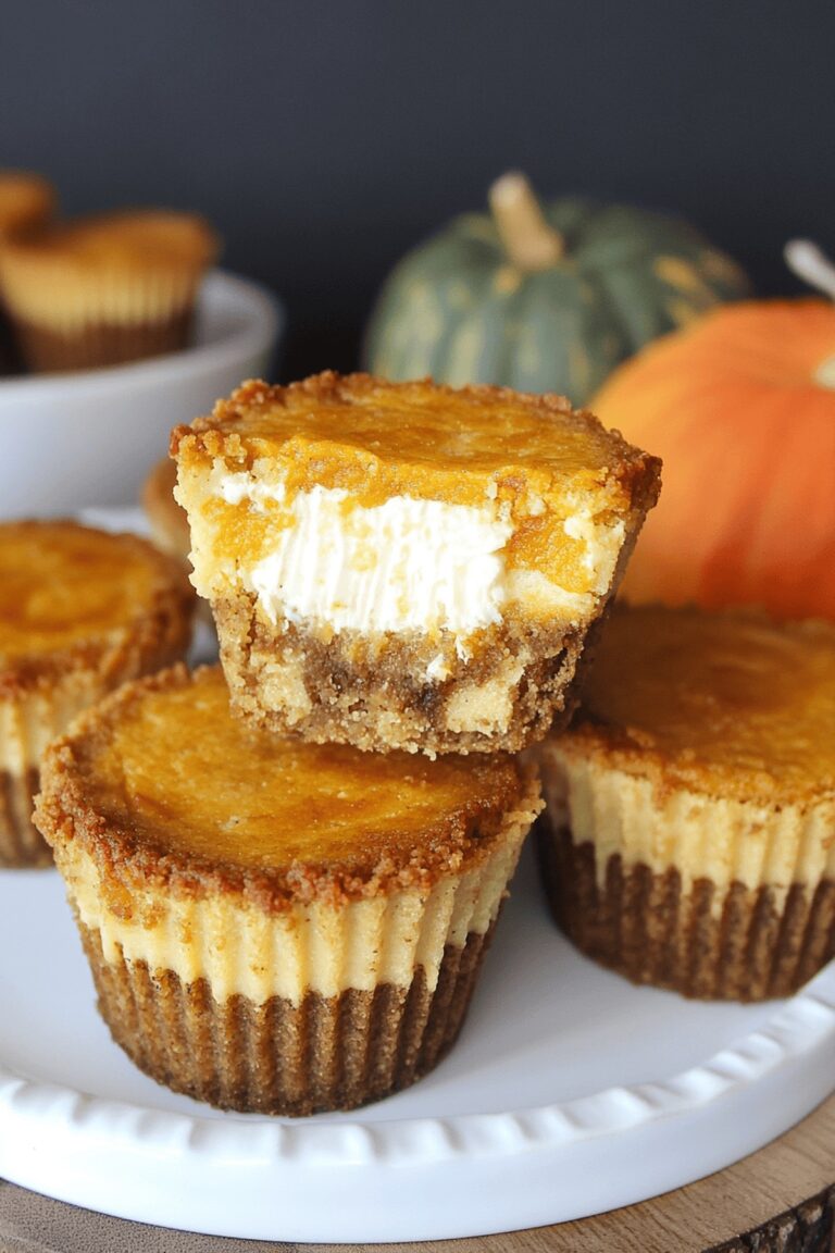 Silky Mini Pumpkin Cheesecakes Recipe
