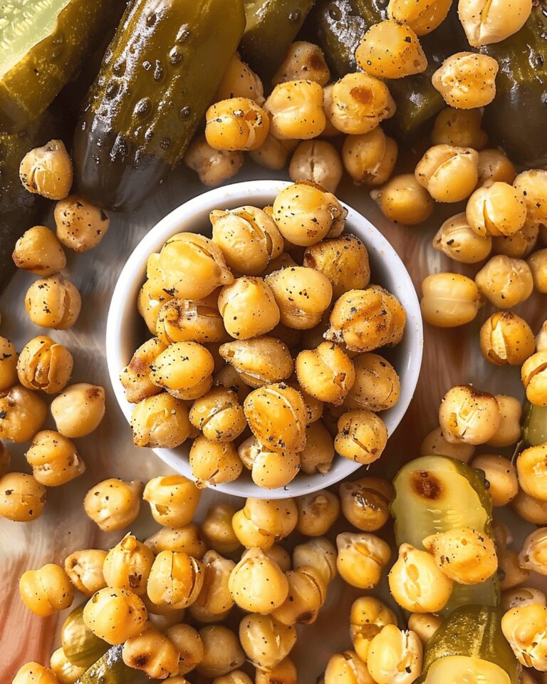 Crunchy Dill Pickle Roasted Chickpeas Recipe