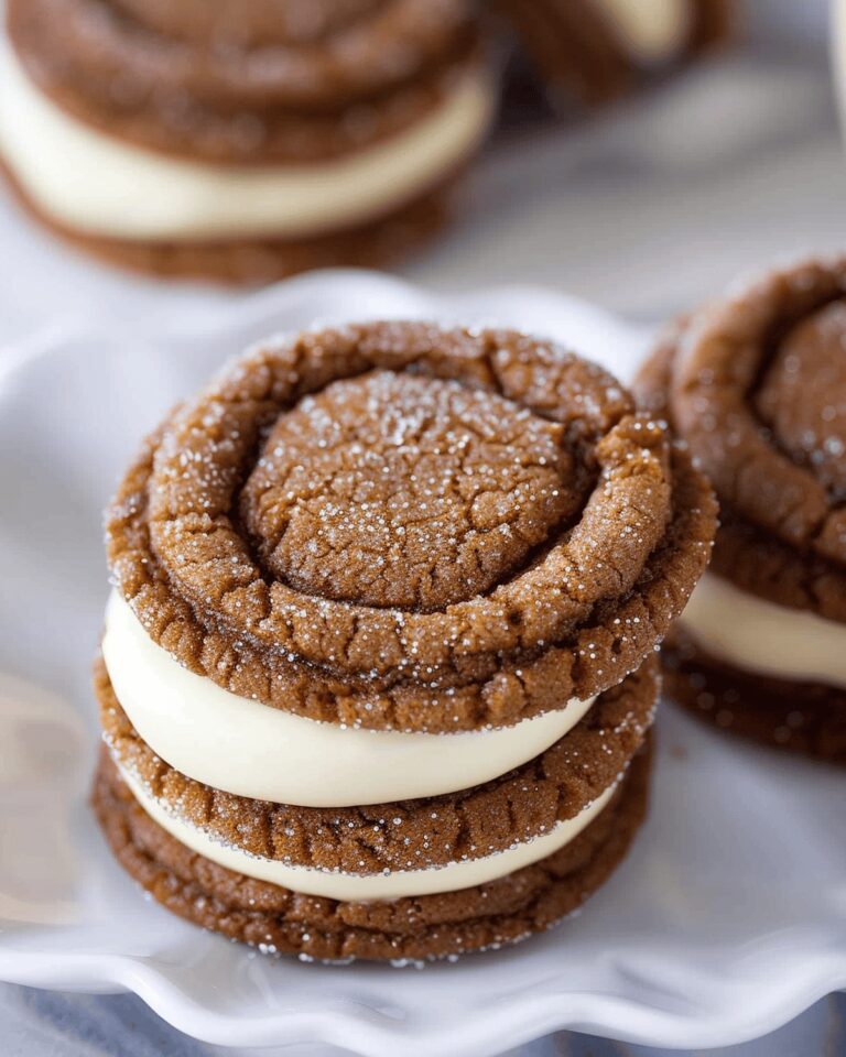 Ginger Molasses Sandwich Cookies With Eggnog Frosting Recipe