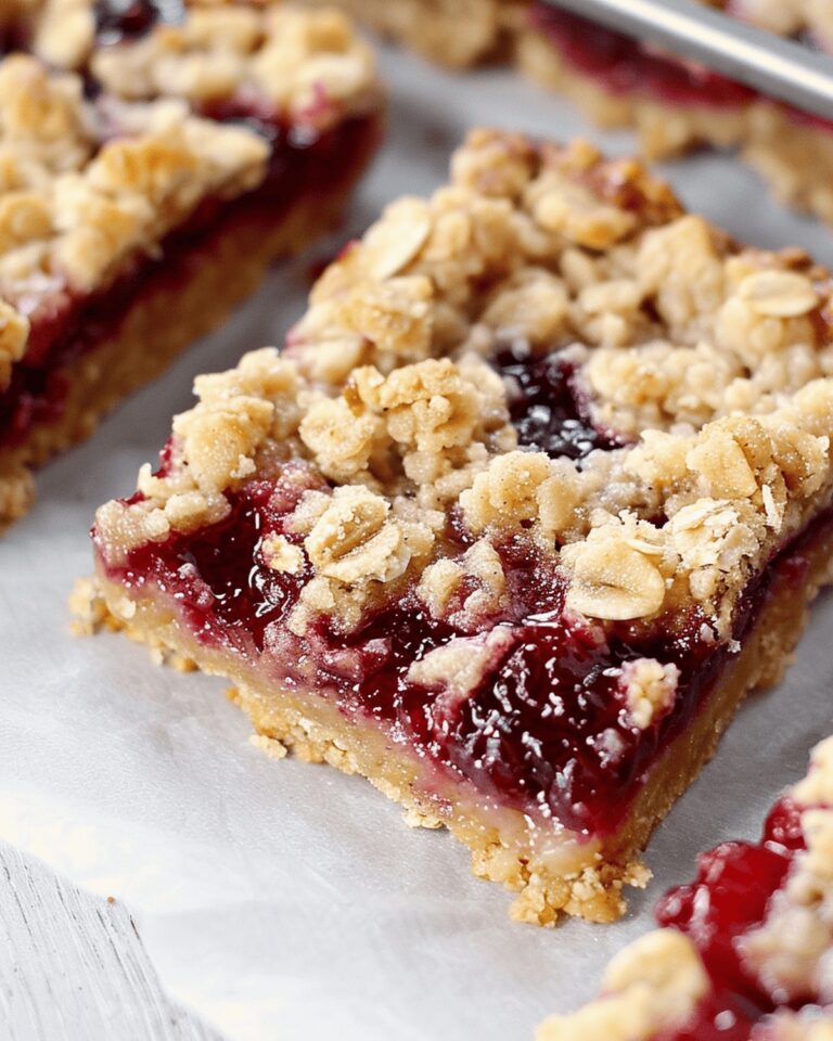 Luscious Raspberry Oatmeal Crumble Bars Recipe