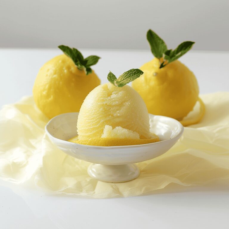 Lemon Sorbet Recipe