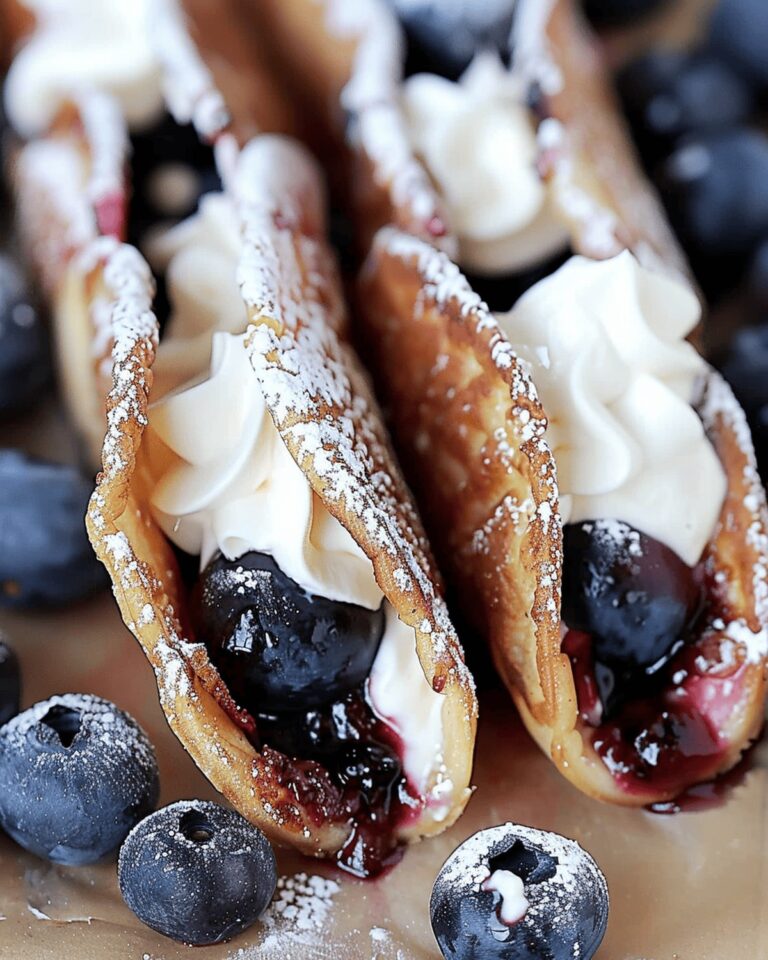 Dreamy Blueberry Cheesecake Tacos Recipe