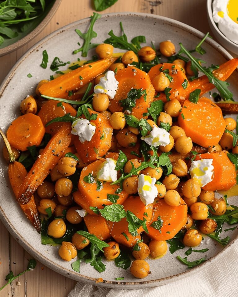Roasted Chickpeas And Carrots With Whipped Chvre Recipe