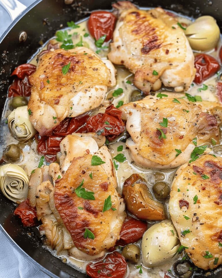 Vibrant Mediterranean Chicken Skillet Recipe