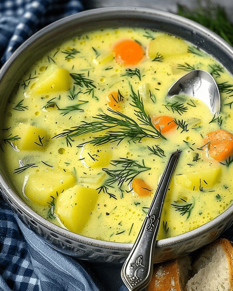 Velvety Potato Dill Soup Recipe