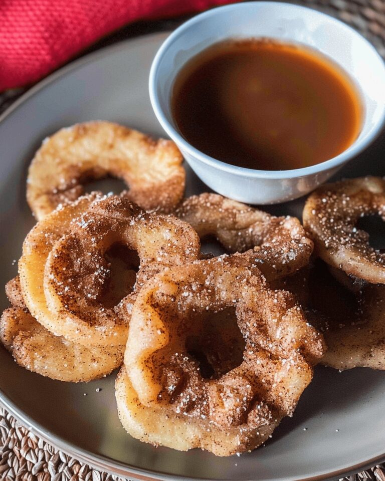 Crispy Air Fryer Cinnamon Apple Rings Recipe
