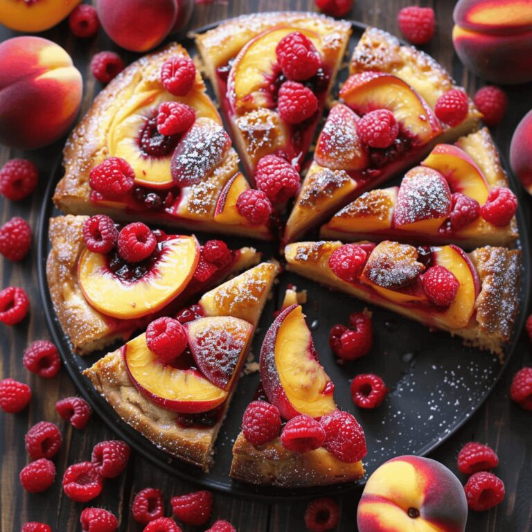 Raspberry Peach Cake Recipe