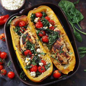 Spaghetti Squash Chicken Delight Recipe