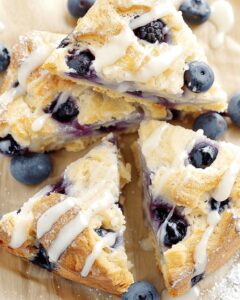 Fluffy Almond Flour Lemon Blueberry Scones Recipe