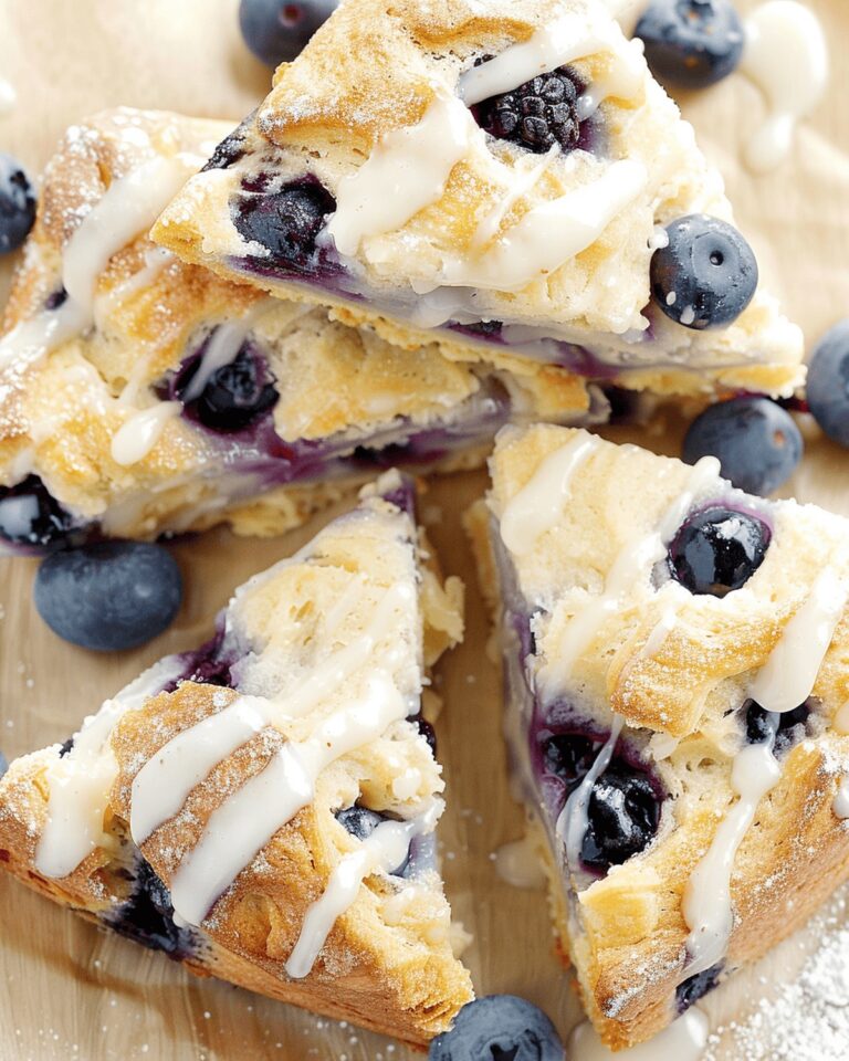 Fluffy Almond Flour Lemon Blueberry Scones Recipe