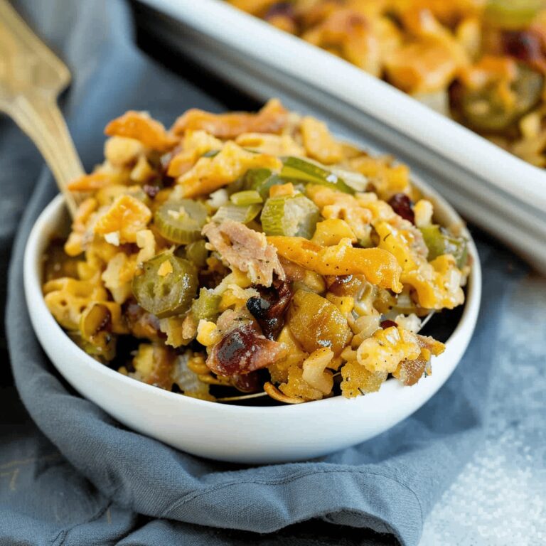 Savory Sausage And Cranberry Stuffing Casserole Recipe