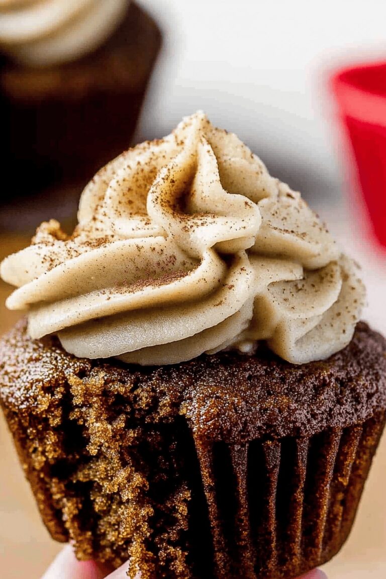 Gingerbread Cupcakes with Cinnamon Vanilla Buttercream Recipe