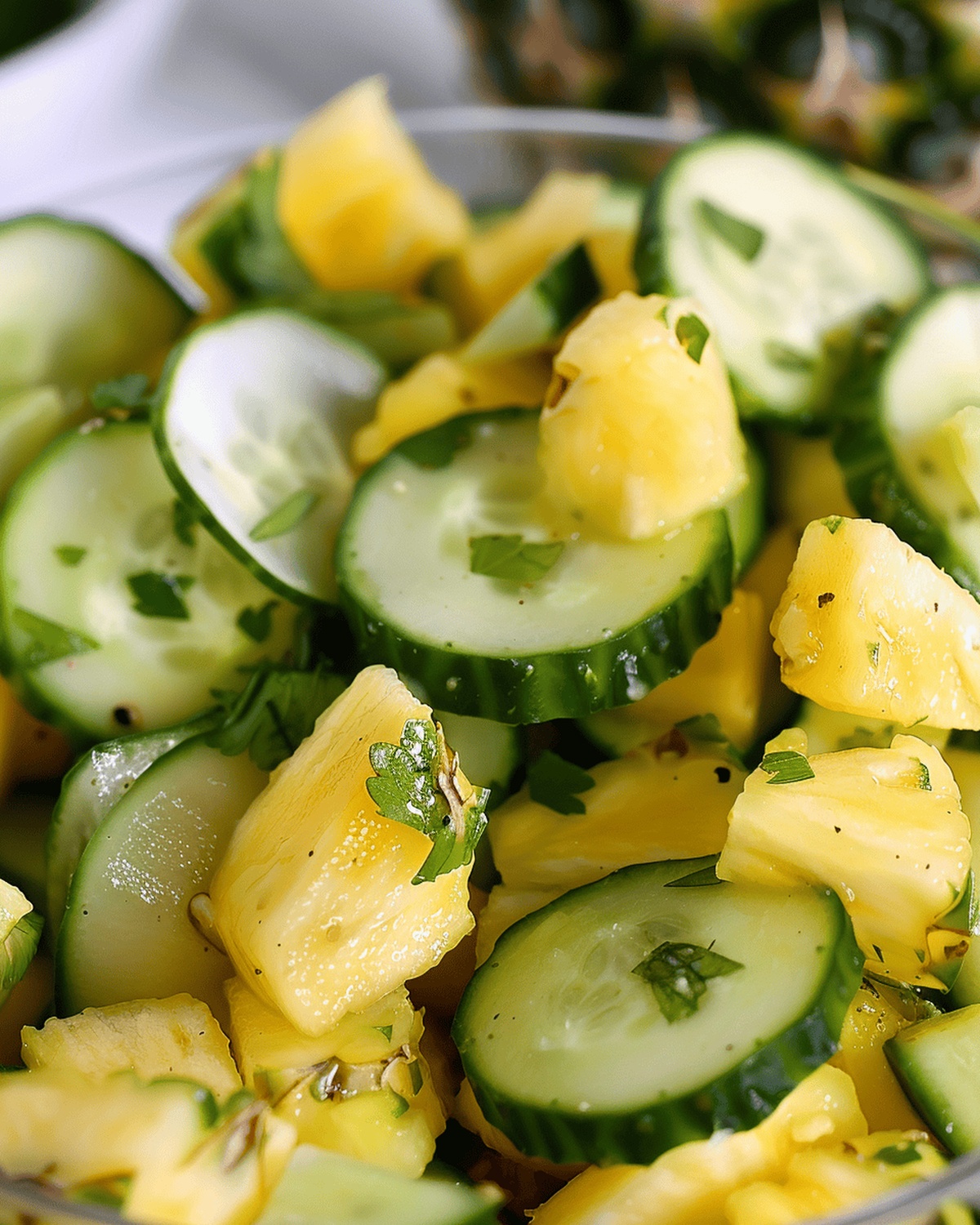 Tropical Pineapple Cucumber Salad Recipe