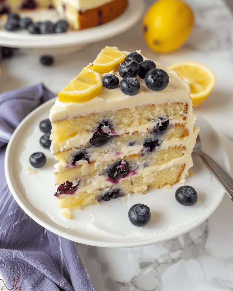 Lemon Blueberry Cake Recipe