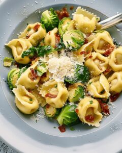 Tortelloni Temptation with Pancetta and Brussels Sprouts Recipe
