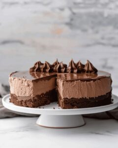 Sinful Chocolate Mousse Cake Recipe