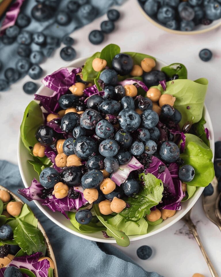 Vibrant Chickpea Blueberry Salad Recipe