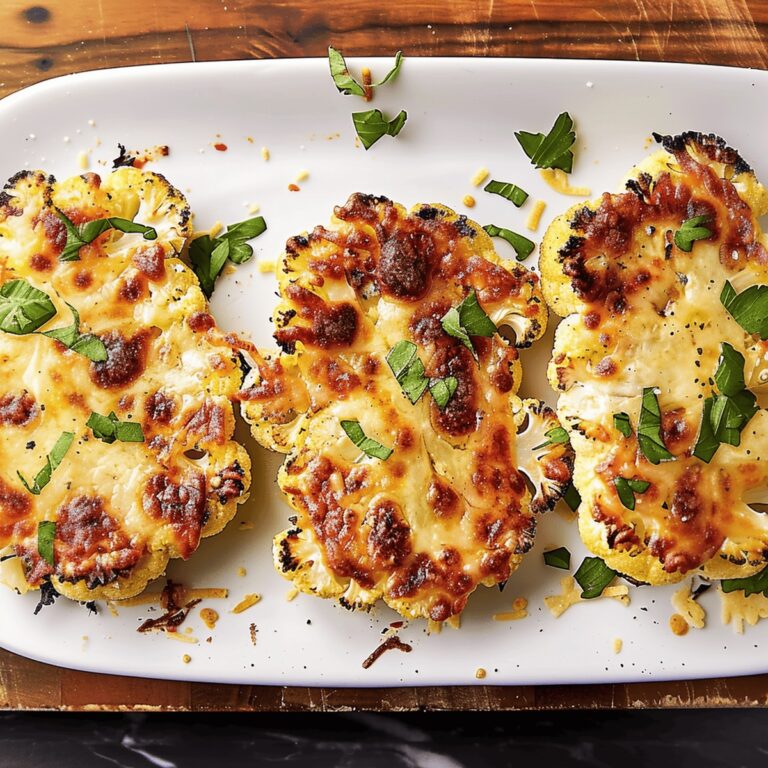 Cauliflower Parmesan Steaks Recipe