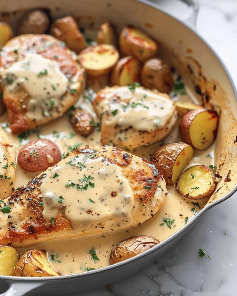 Chicken and Potatoes with Dijon Cream Sauce Recipe