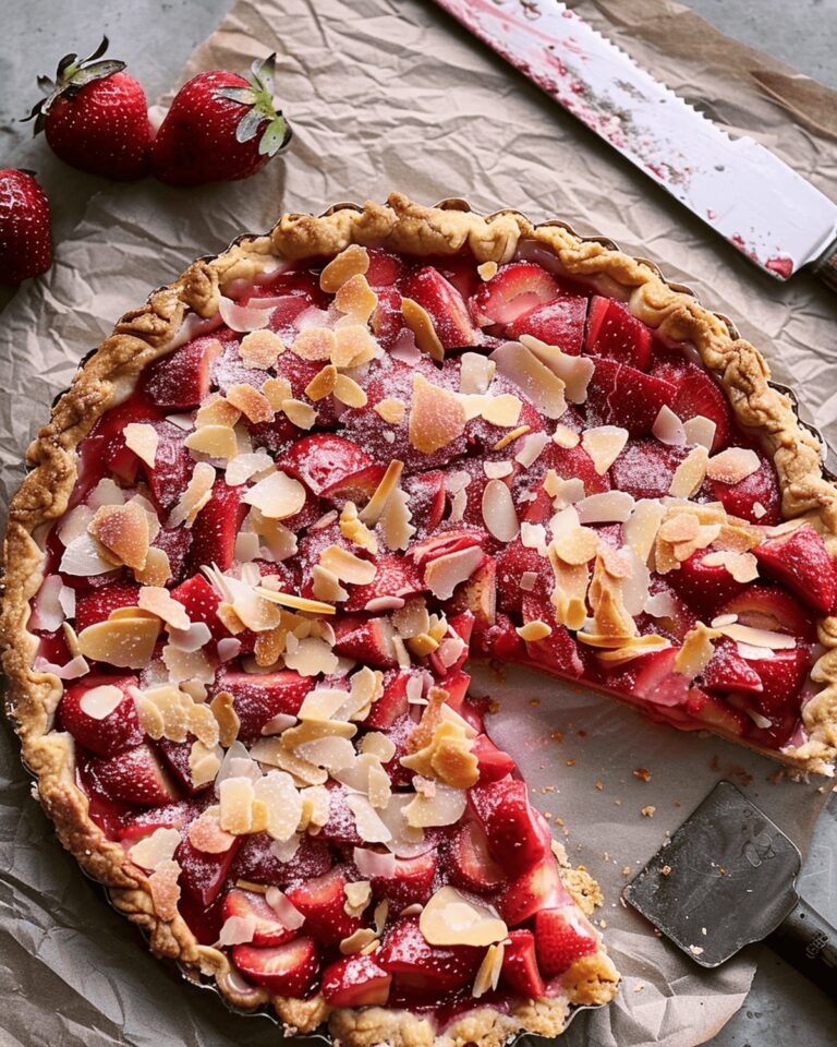 Rustic Rhubarb And Strawberry Tart Recipe