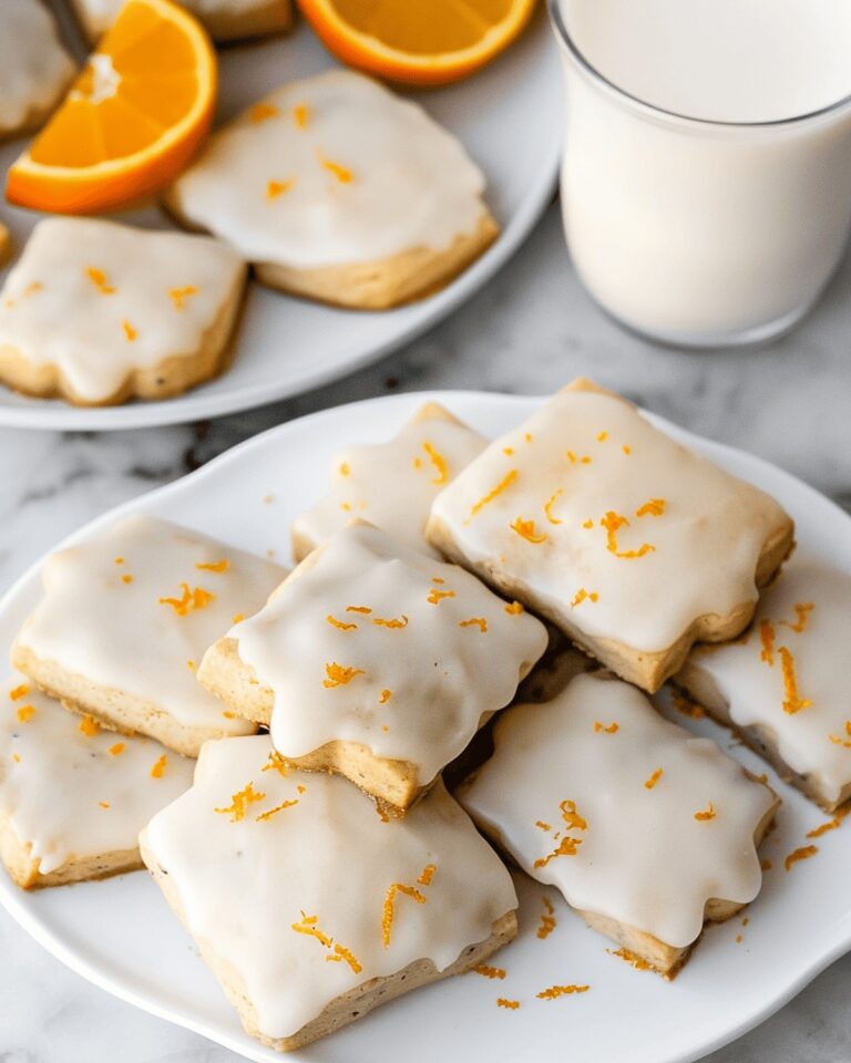 Buttery Cardamom Shortbread Cookies with Orange Glaze Recipe