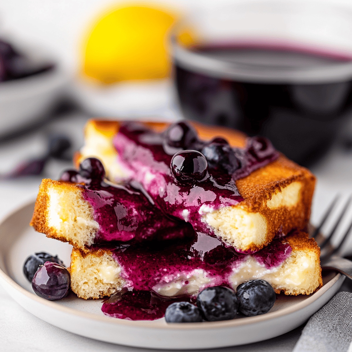 Blueberry Stuffed French Toast Recipe
