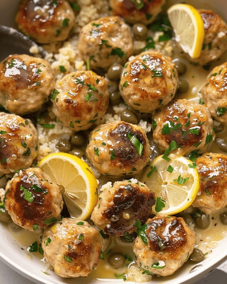Tangy Chicken Piccata Meatballs Recipe