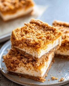Butterscotch Graham Cracker Cheesecake Bars Recipe